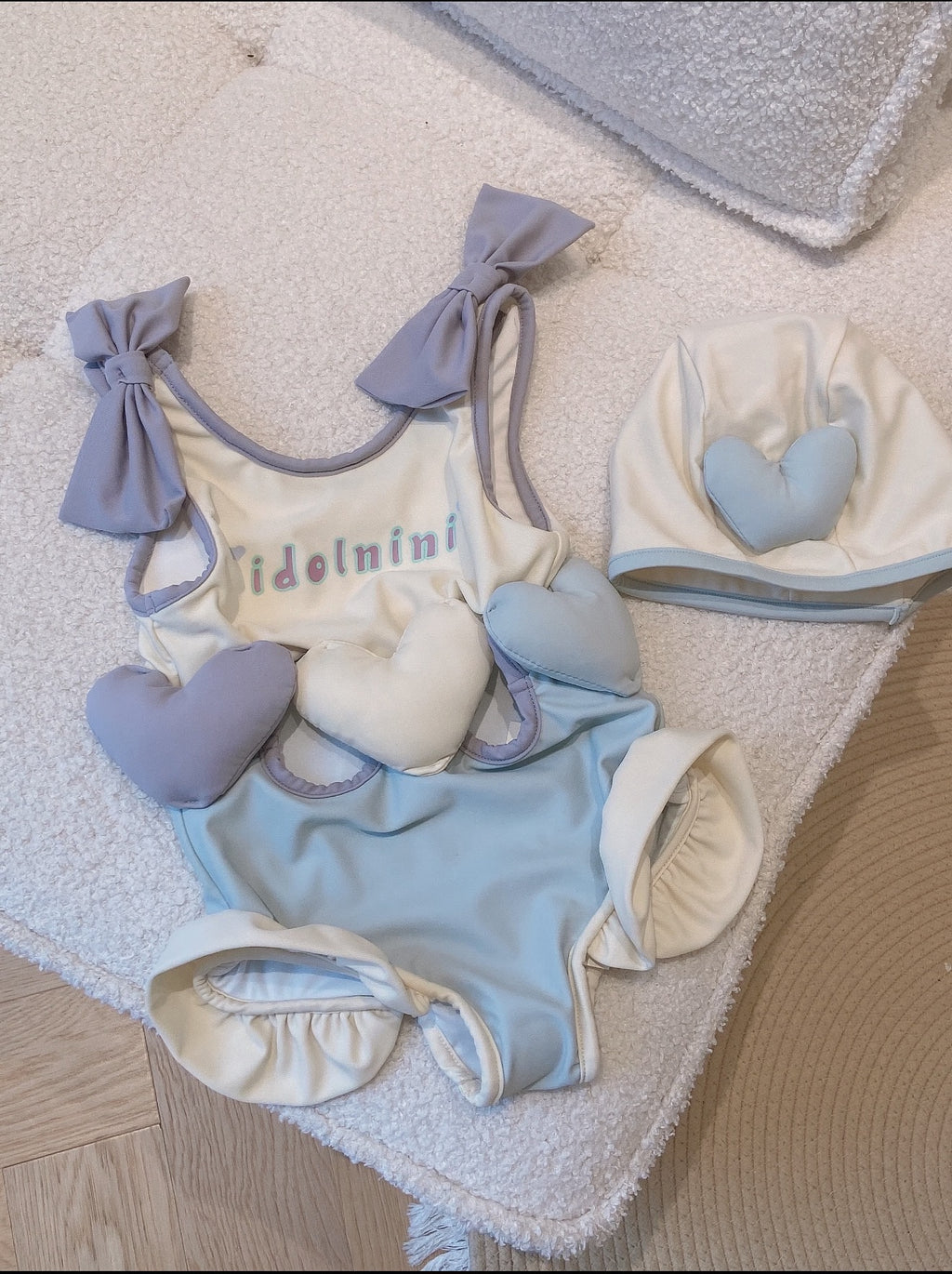 Children’s one-piece swimsuits.